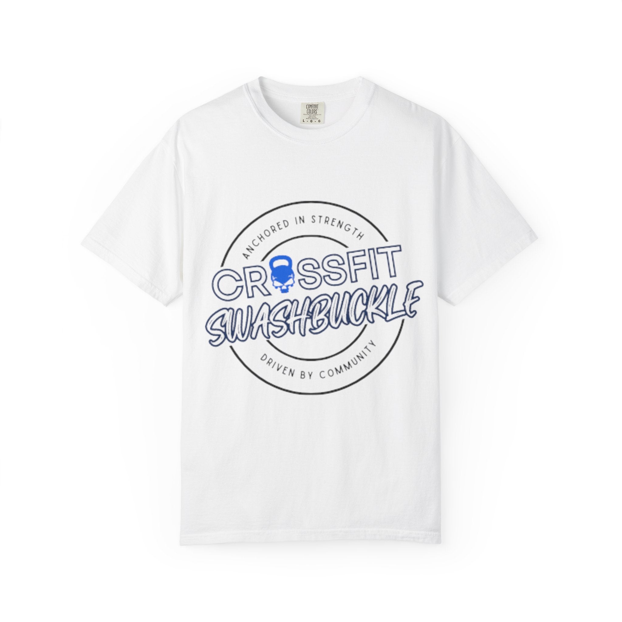 CrossFit Swashbuckle T-Shirt — Retro Kettlebell Gym Tee - Comfort Color